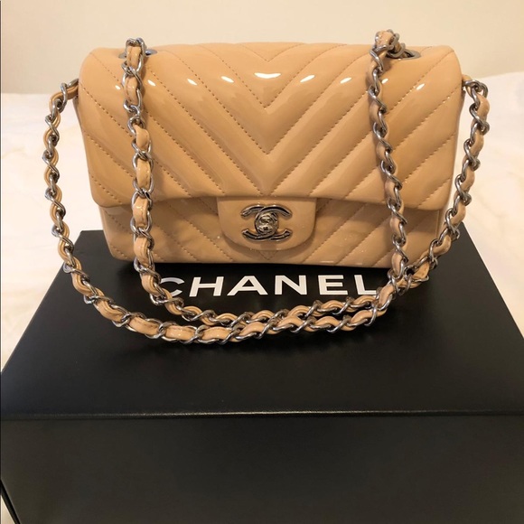 CHANEL Handbags - ***SOLD***Chanel chevron Classic Double flap bag.